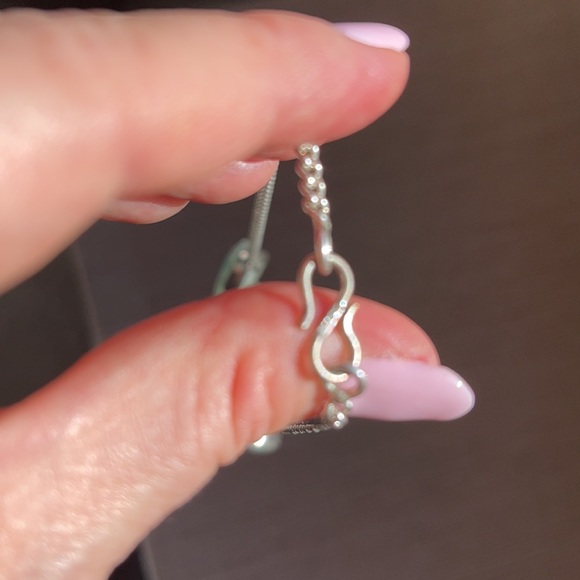 Vintage Druzy Quartz & Sterling Silver Necklace - Picture 3 of 3